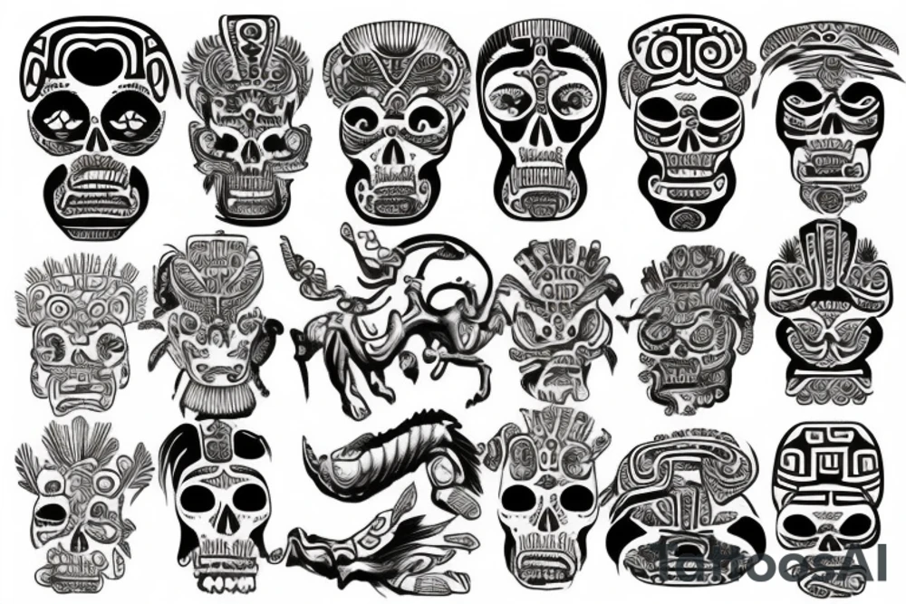 mexico olmecas mayas aztecas tattoo idea