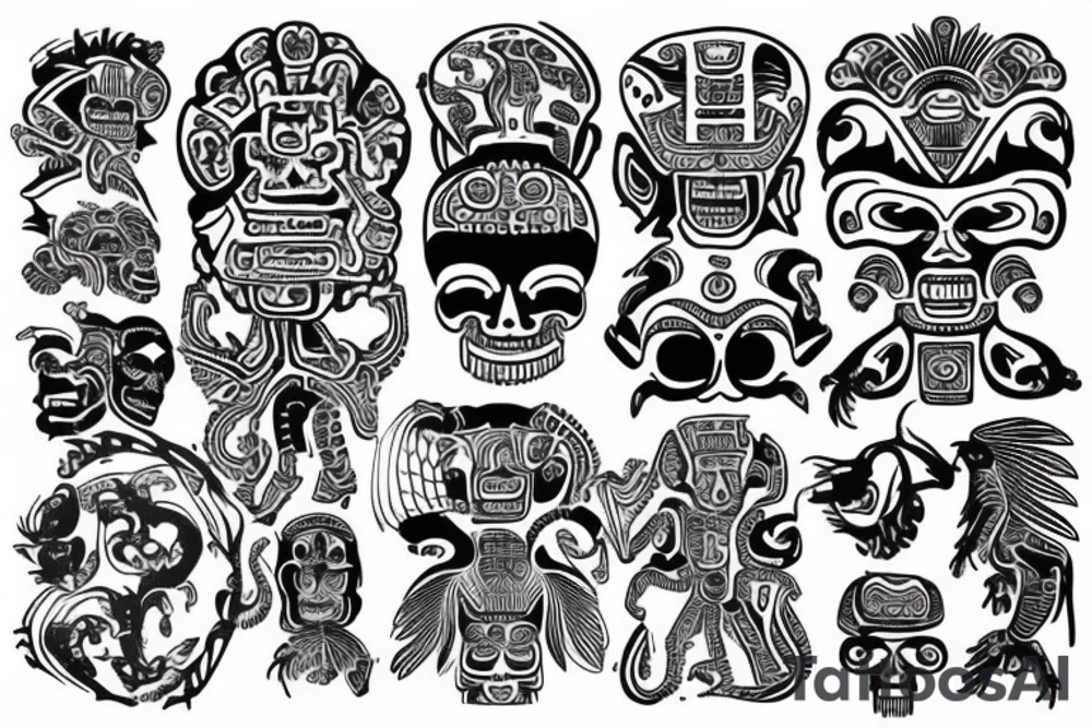 mexico olmecas mayas aztecas tattoo idea