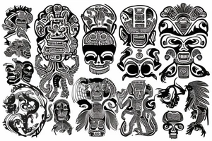 mexico olmecas mayas aztecas tattoo idea