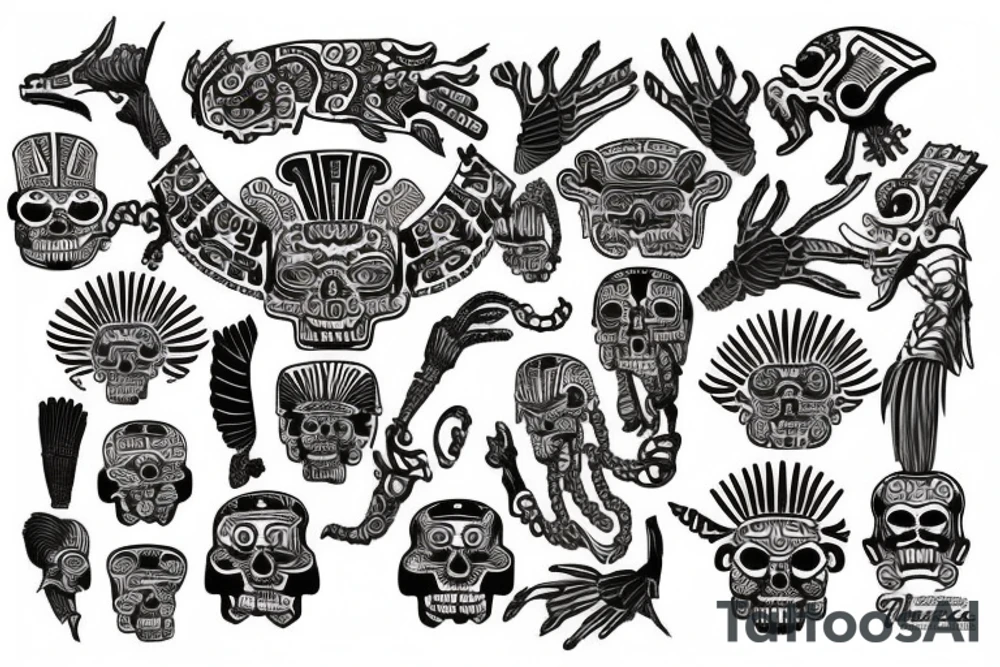 mexico olmecas mayas aztecas tattoo idea