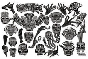 mexico olmecas mayas aztecas tattoo idea