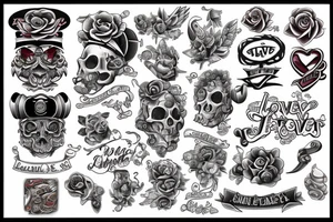 Protection & Love tattoo idea
