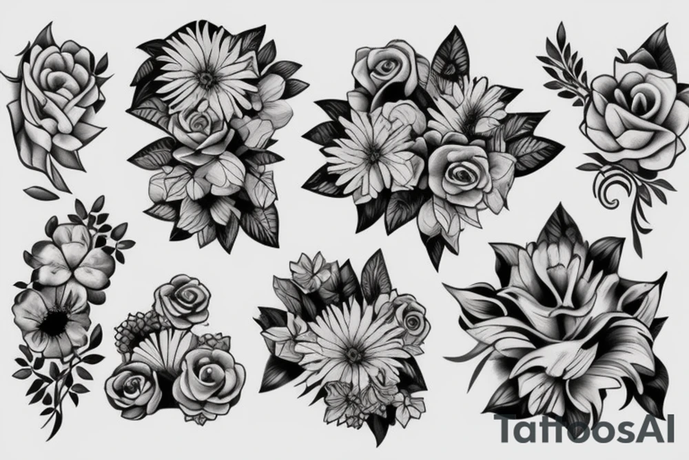 Flowers tattoo idea
