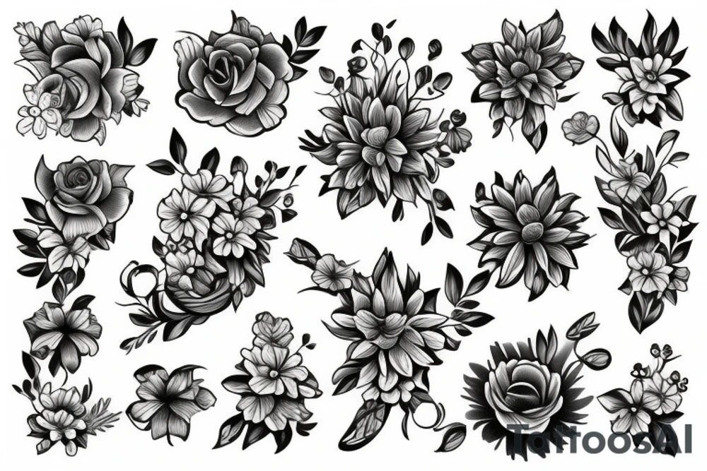 Flowers tattoo idea