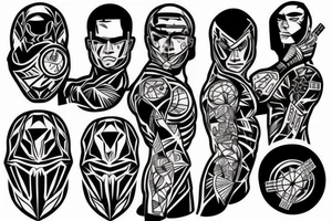 grappler cyborg tattoo idea