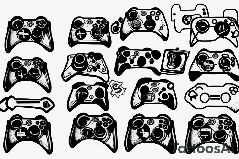 xbox controller tattoo idea