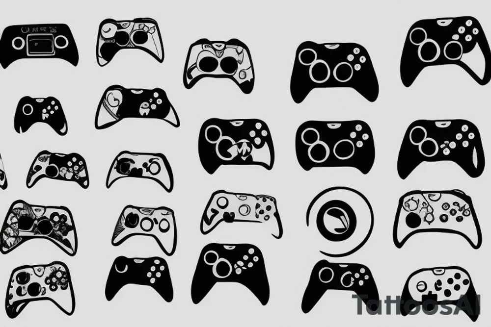 xbox controller tattoo idea