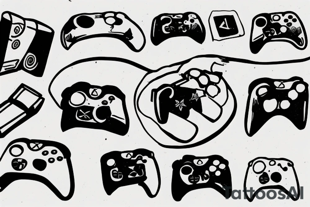 xbox controller tattoo idea