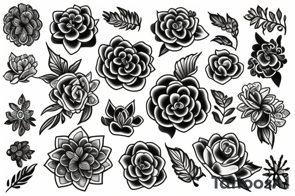 flowers tattoo idea