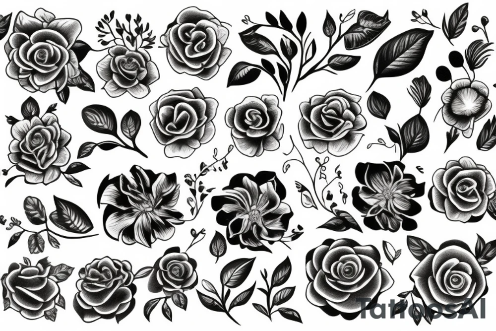 flowers tattoo idea
