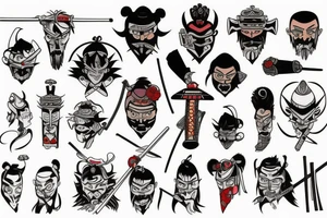 samurai tattoo idea