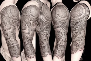 American 
Traditional 
Sleeve tattoo idea