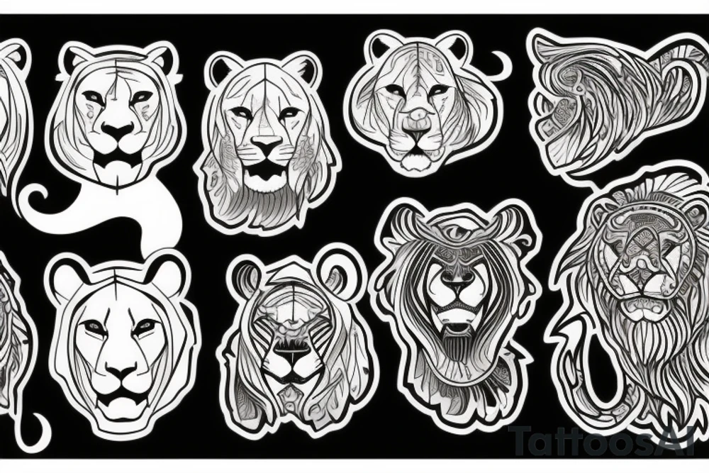 3 lions tattoo idea