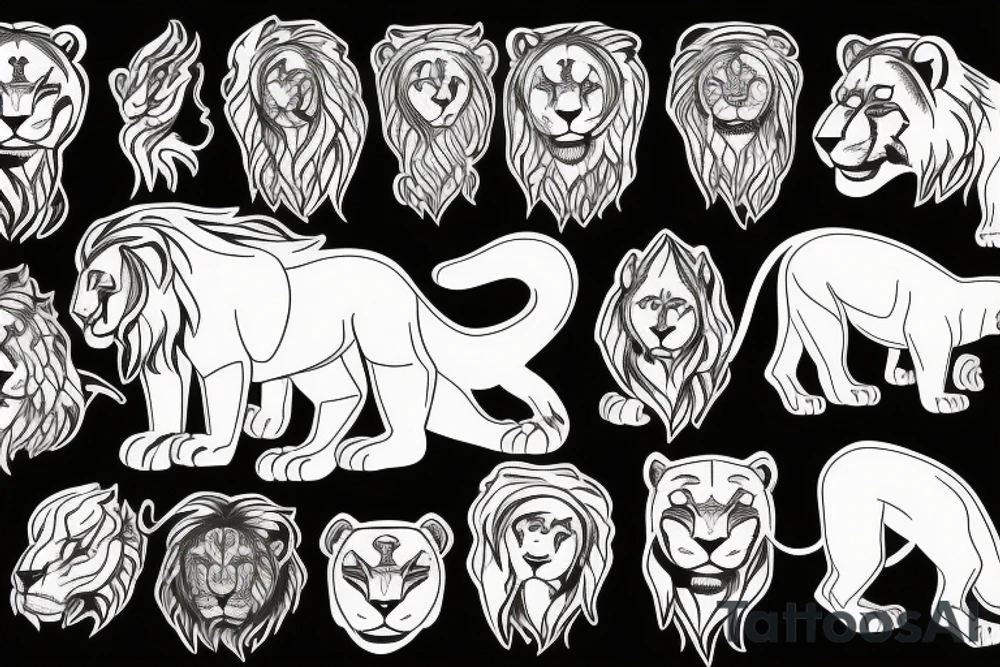 3 lions tattoo idea