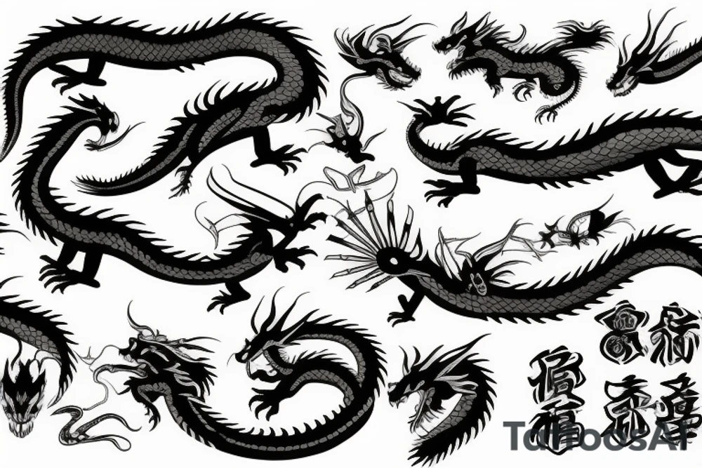 dragon tattoo idea