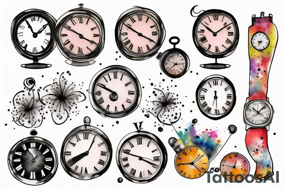 Clock tattoo idea