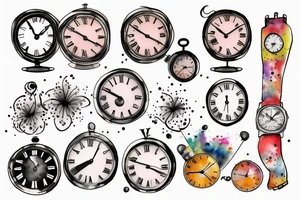 Clock tattoo idea