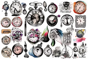 Clock tattoo idea