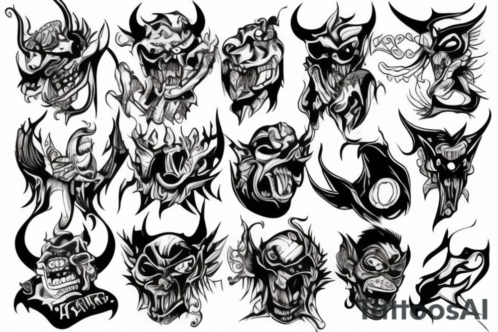 demon tattoo idea