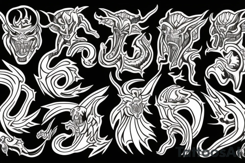 demon tattoo idea