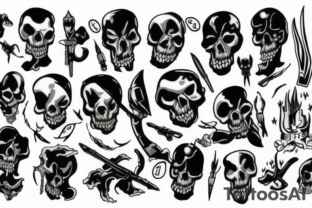 reaper tattoo idea