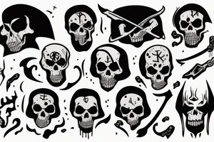 grim reaper tattoo idea