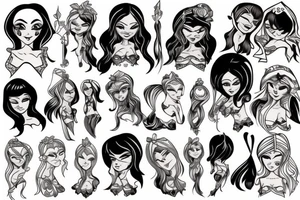 elf girl tattoo idea