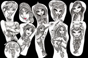 elf girl tattoo idea
