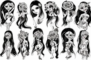 elf girl tattoo idea