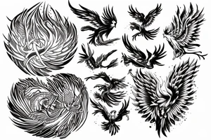 phoenix nest tattoo idea