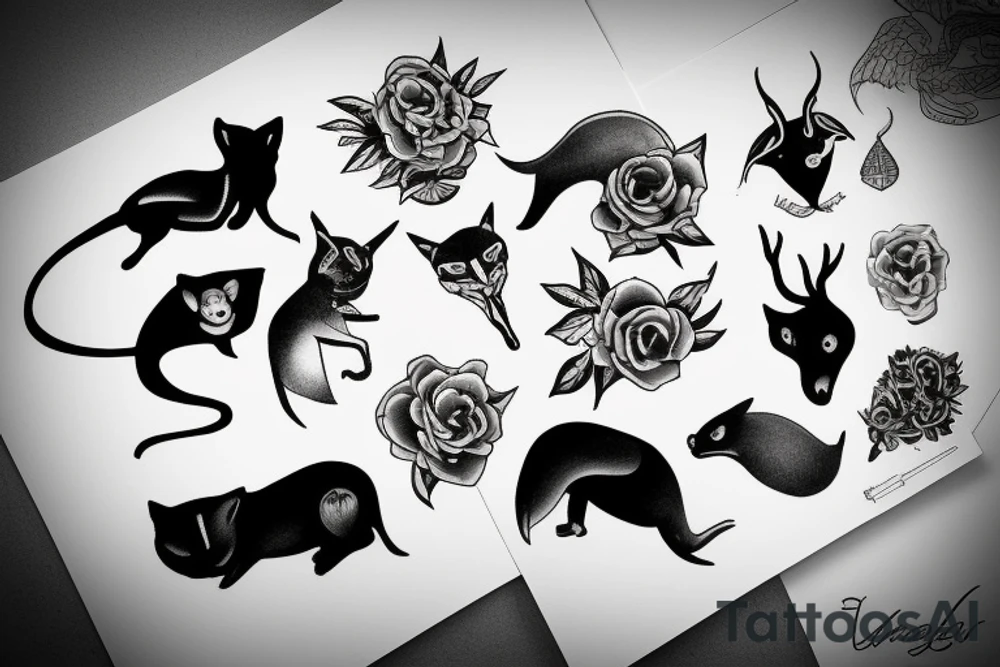 reminder that life is short but represented as a powerful animal tattoo idea