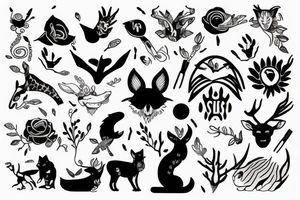 reminder that life is short but represented as a powerful animal tattoo idea