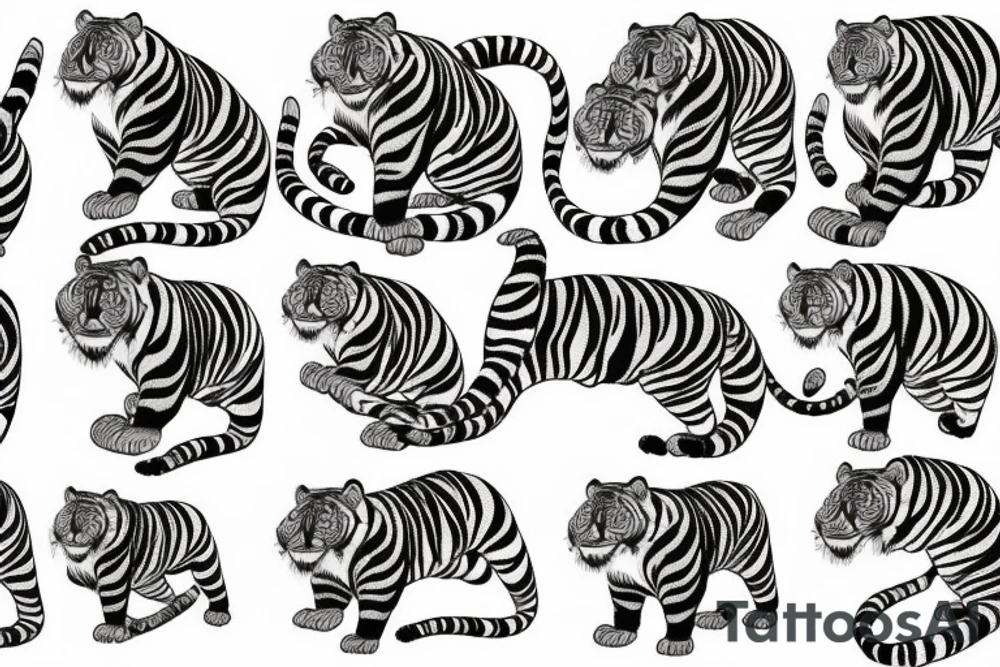 powerful tiger tattoo idea