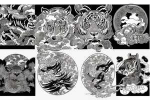 powerful tiger tattoo idea