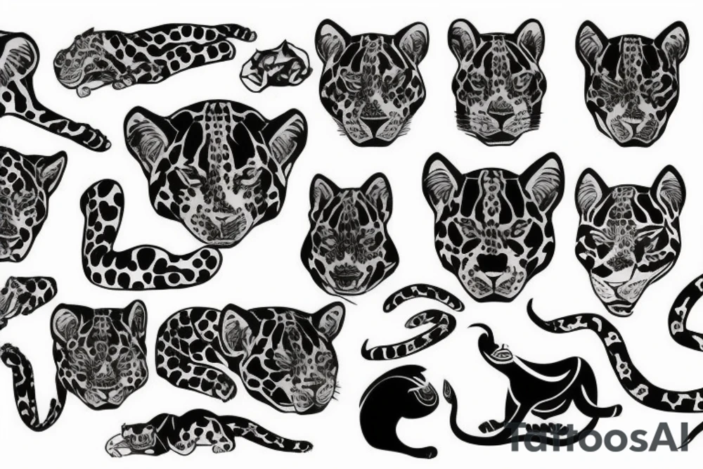 powerful jaguar tattoo idea