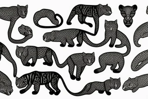 powerful jaguar tattoo idea