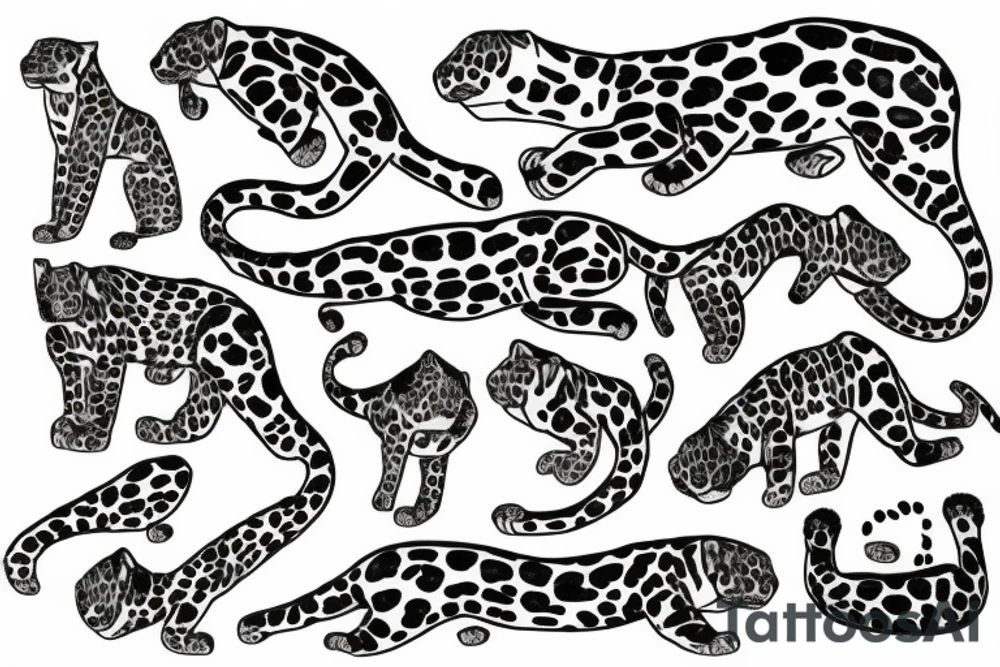 detailed jaguar tattoo idea