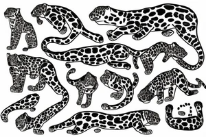 detailed jaguar tattoo idea