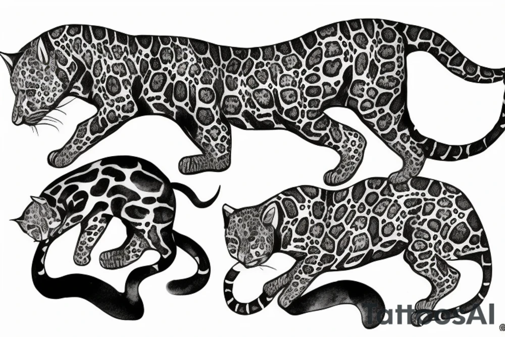 detailed jaguar tattoo idea
