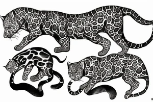 detailed jaguar tattoo idea