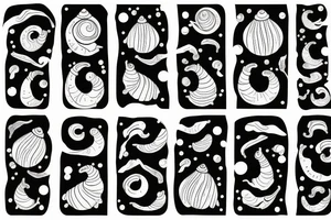 snail with a sail on its shell tattoo idea