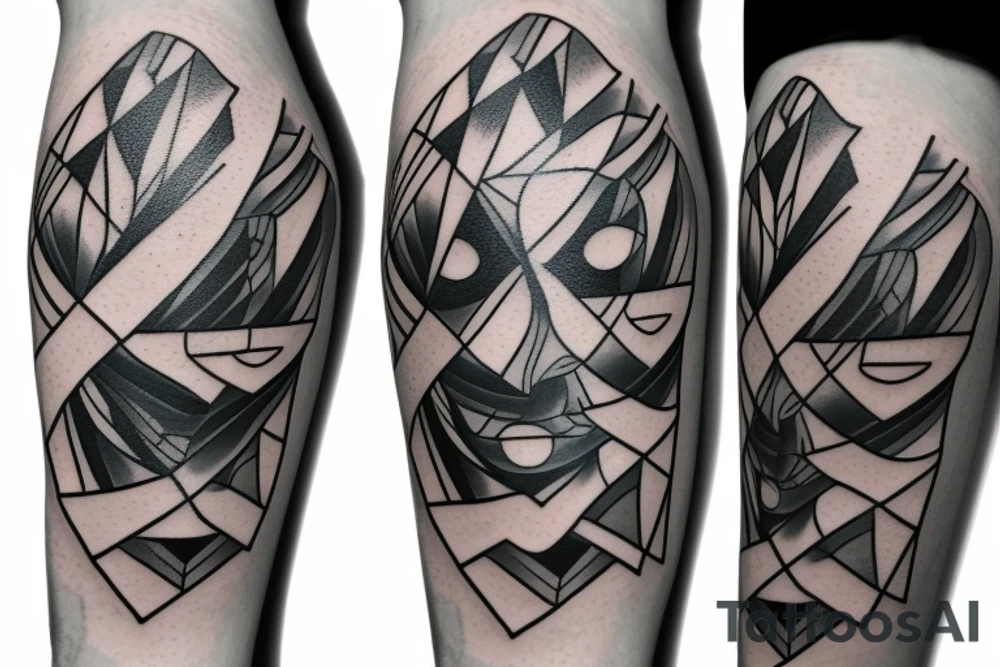 girl walking with a boy tattoo idea