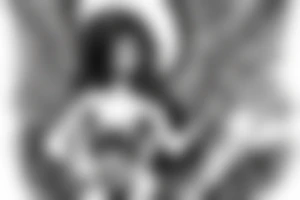 angel coming down from sky tattoo idea
