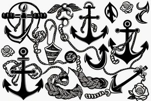 Fouled anchor tattoo idea