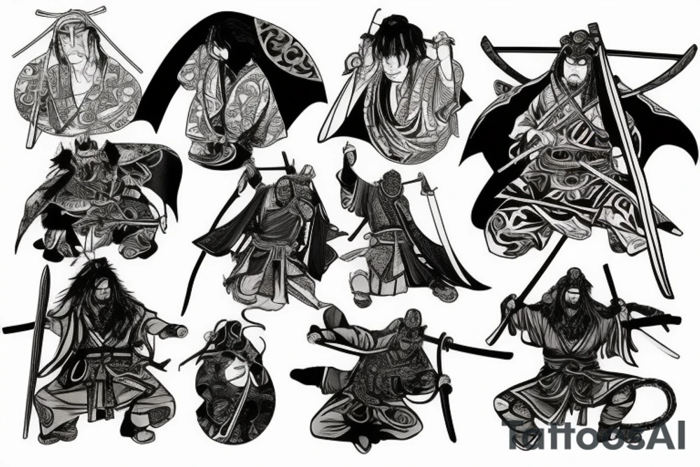 Samurai lord of the rings tattoo idea