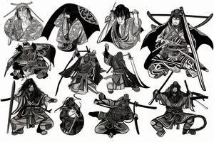 Samurai lord of the rings tattoo idea