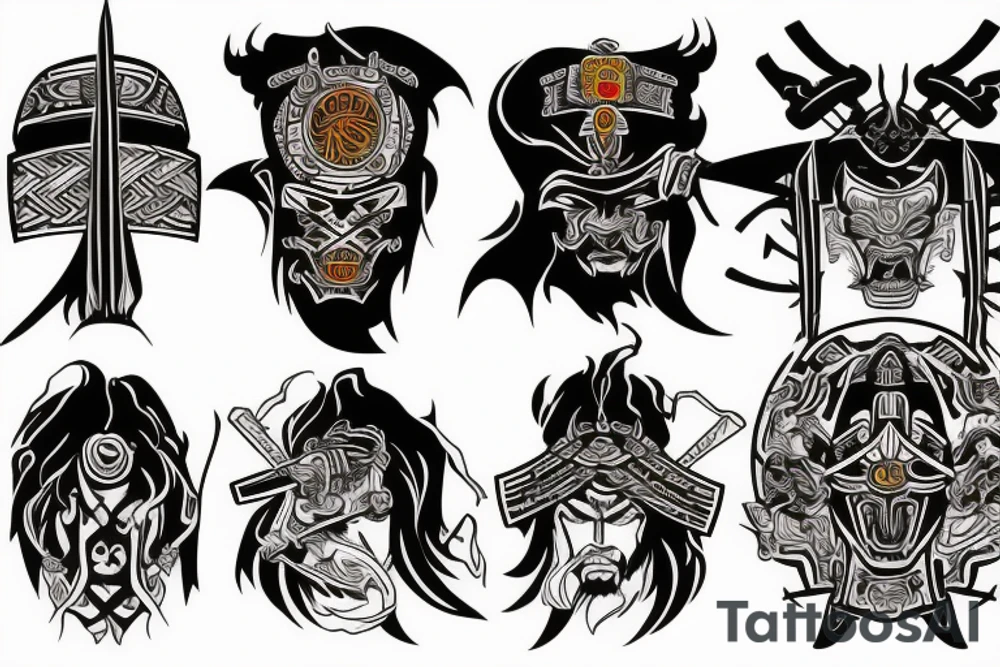 Samurai lord of the rings tattoo idea