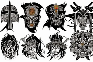 Samurai lord of the rings tattoo idea