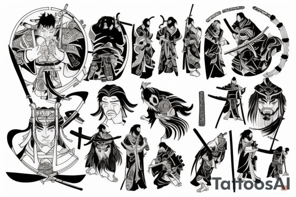 Samurai lord of the rings tattoo idea