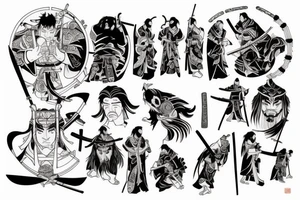 Samurai lord of the rings tattoo idea